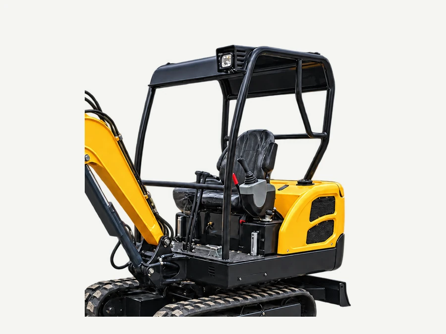 Compact upperstructure for controlled excavation in narrow-access work areas | SINN