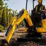 SINN mini excavator from a construction machinery manufacturer.